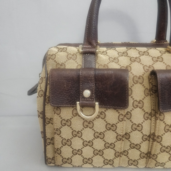 ✨️GUCCI GG Canvas Abbey D-Ring Bowling Bag - Picture 2 of 16